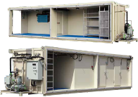 Unit type refrigerating provision chamber